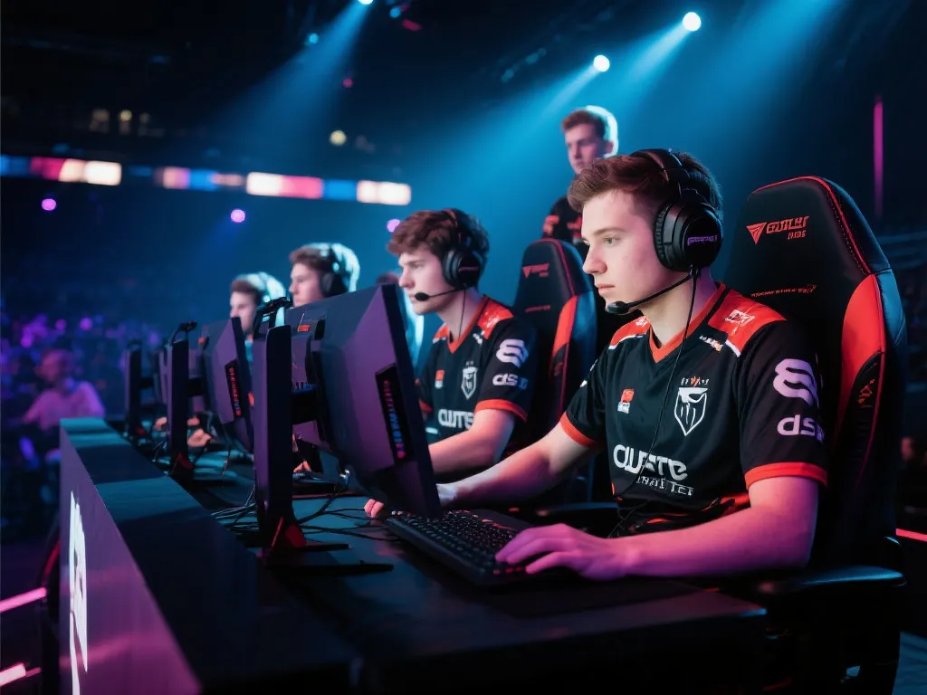 英雄联盟职业战队比赛现场
