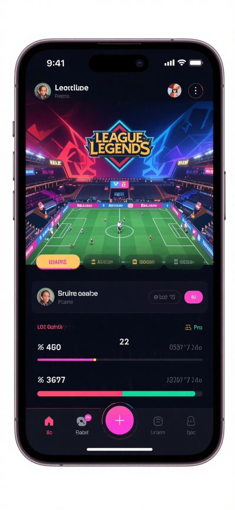 英雄联盟直播 移动端观赛界面